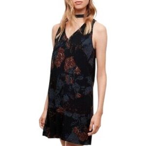 WILFRED Ethere Floral Choker Mini Dress